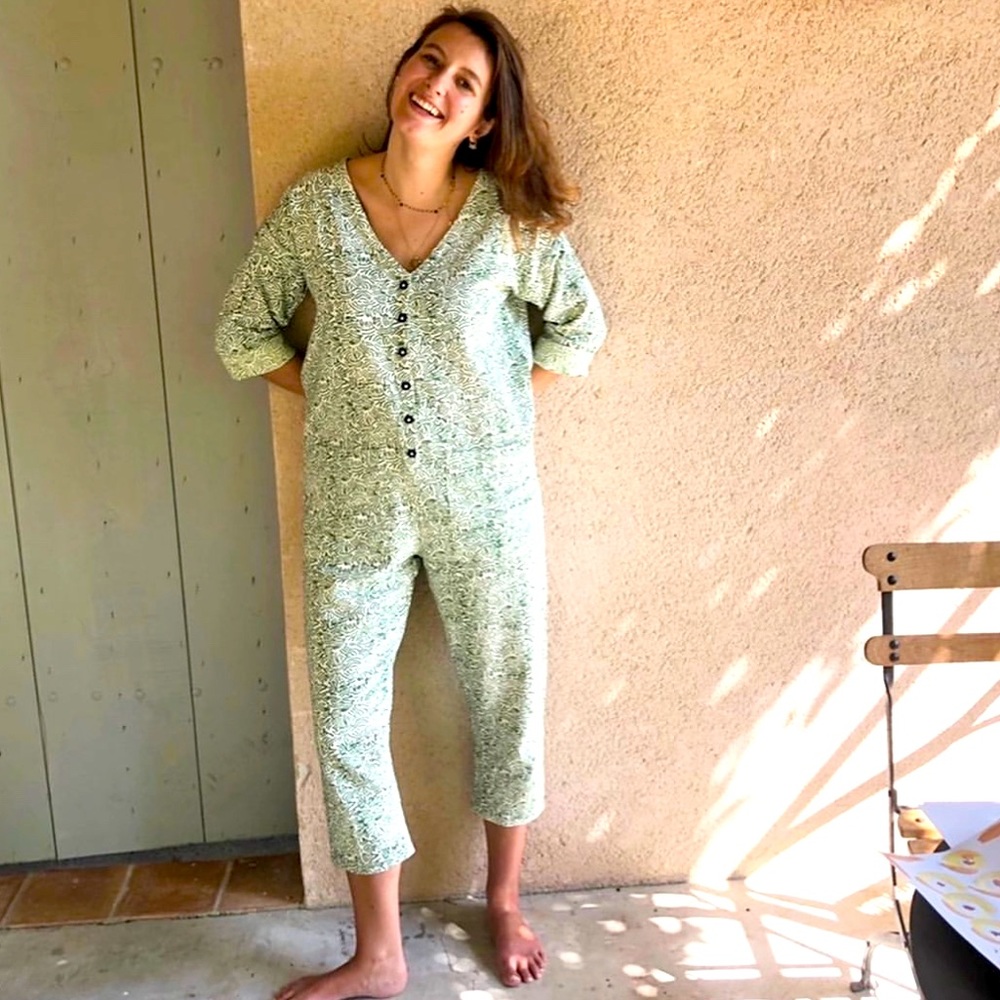 Happy French Gang victor green jumpsuit S/M